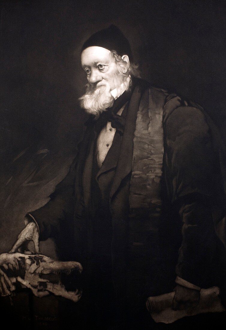 1889 Sir Richard Owen portrait in old age