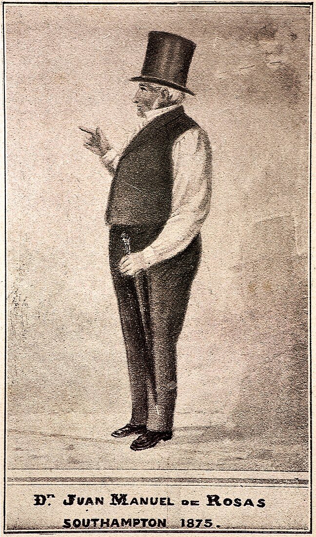 1840 Juan Manuel de Rosas,Help to Darwin