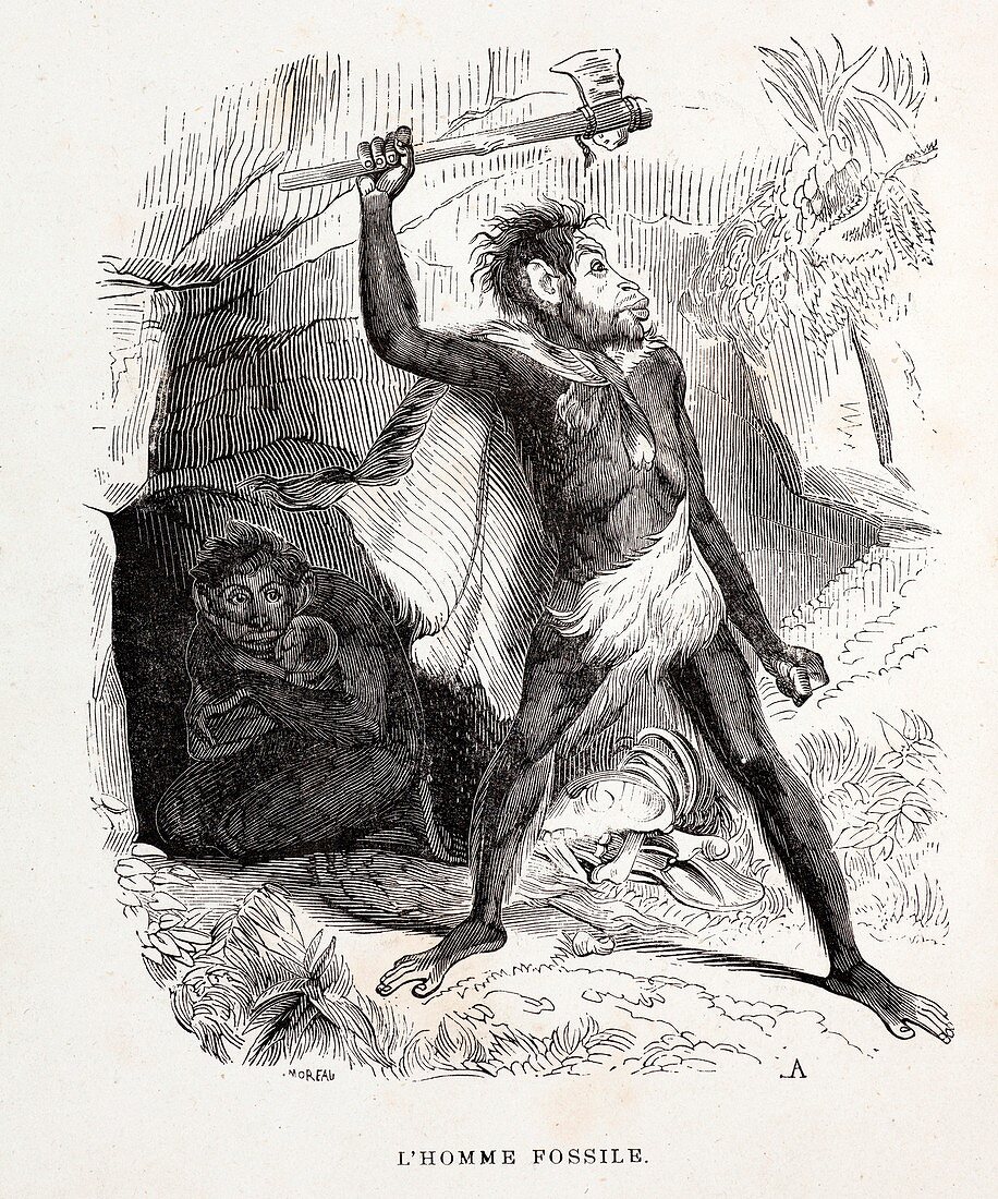 1861 Fossil Man by Boitard