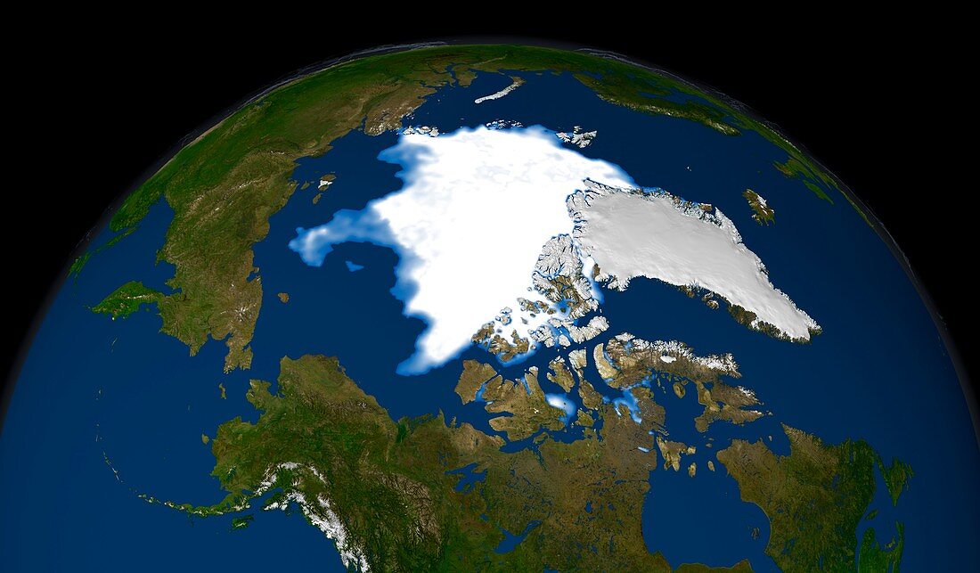 Arctic ice minimum extent,2010