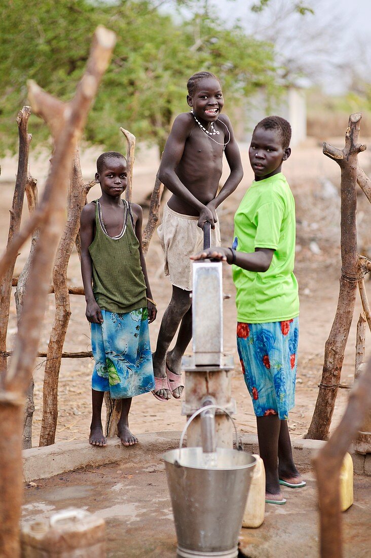 Water collection,Sudan