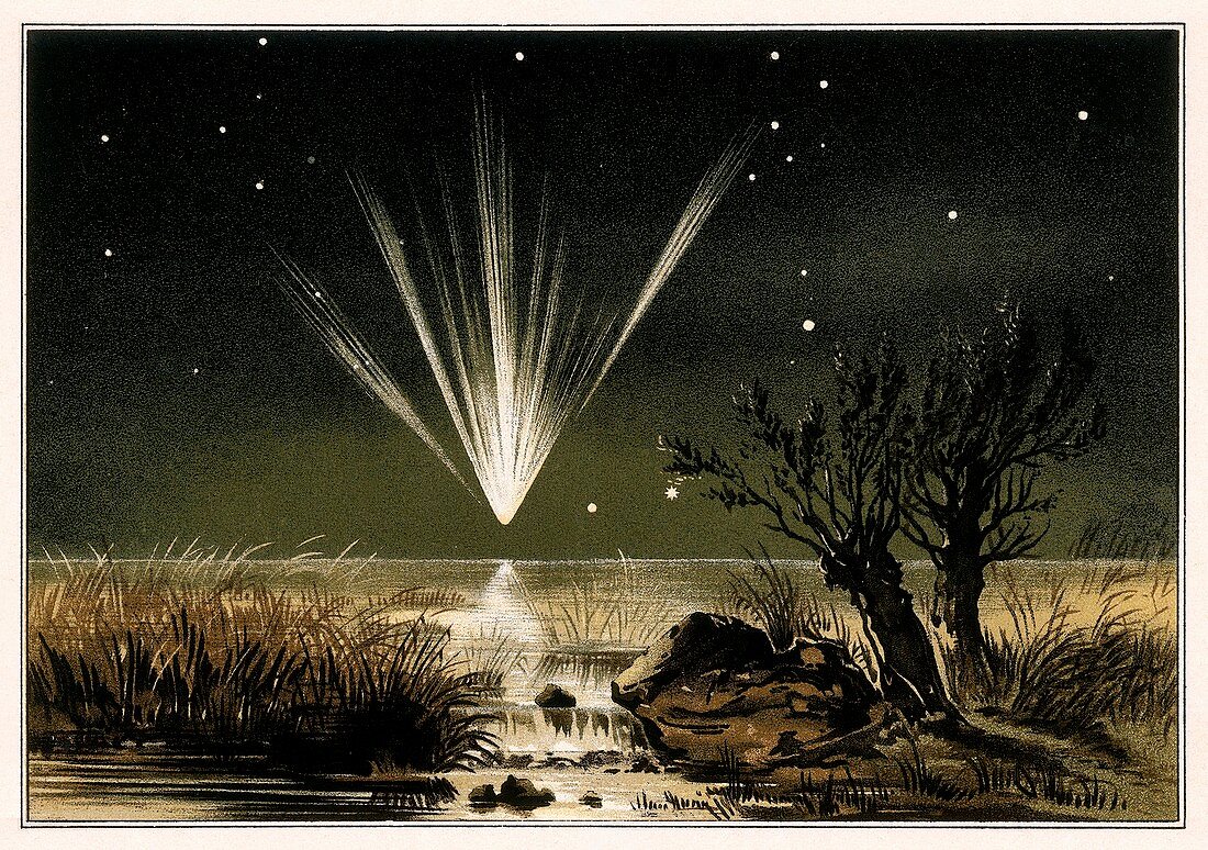 Great Comet of 1861,artwork