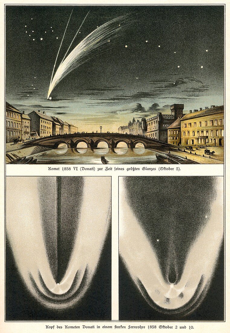 Donati's Comet of 1858,artwork