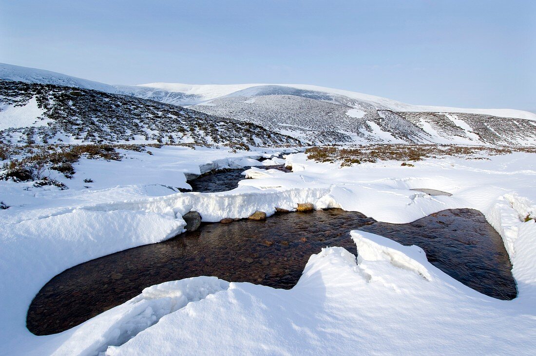 Snowy landscape,Scotland