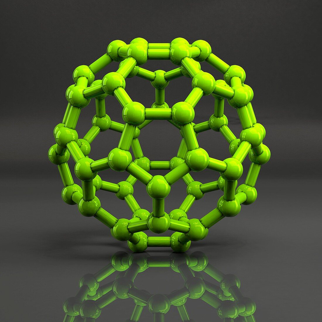 Buckyball molecule C60,artwork