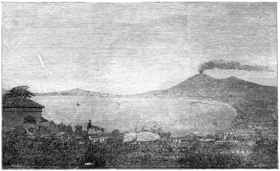 Comet observation,Naples,1853