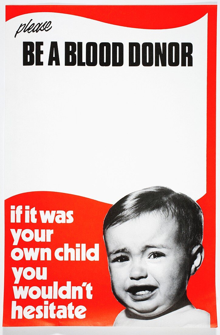 Historic blood donor poster