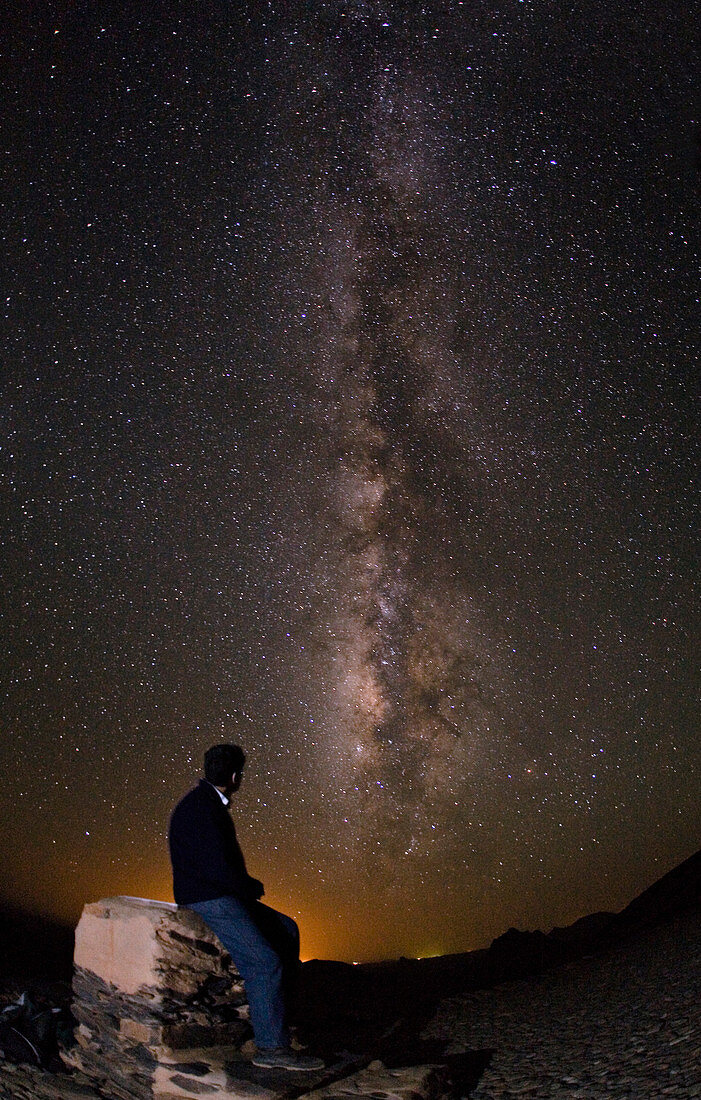 Milky Way Viewed from Ahaggar Mountains