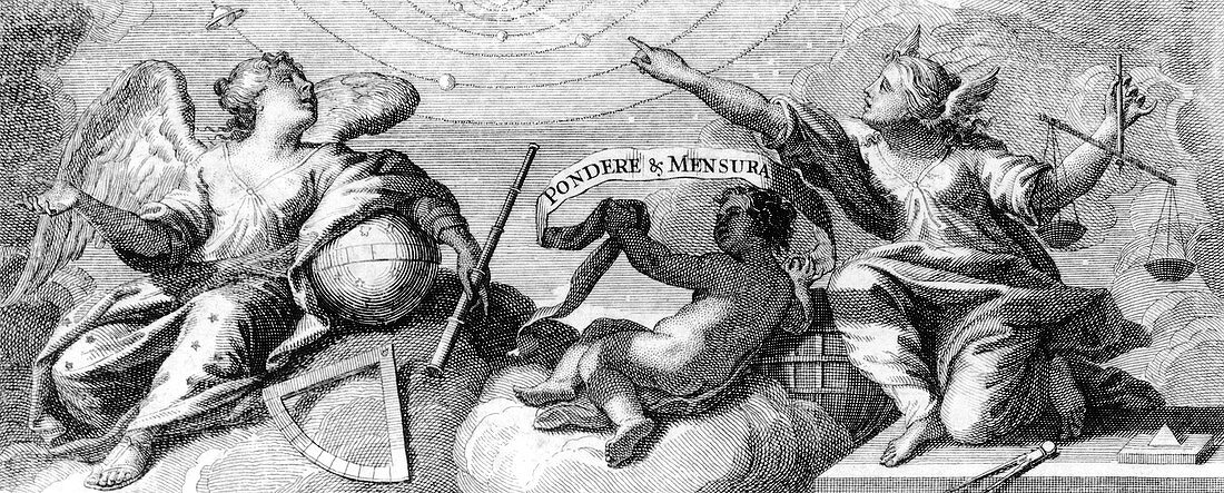 Astronomy muses,18th century artwork
