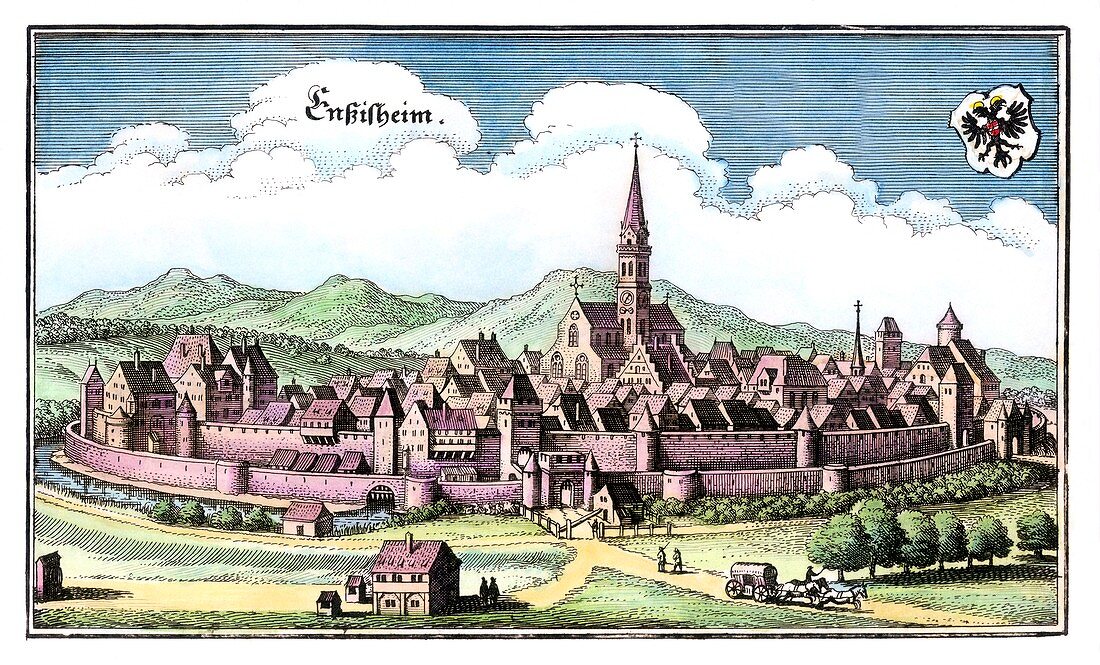 Ensisheim,France,17th Century artwork