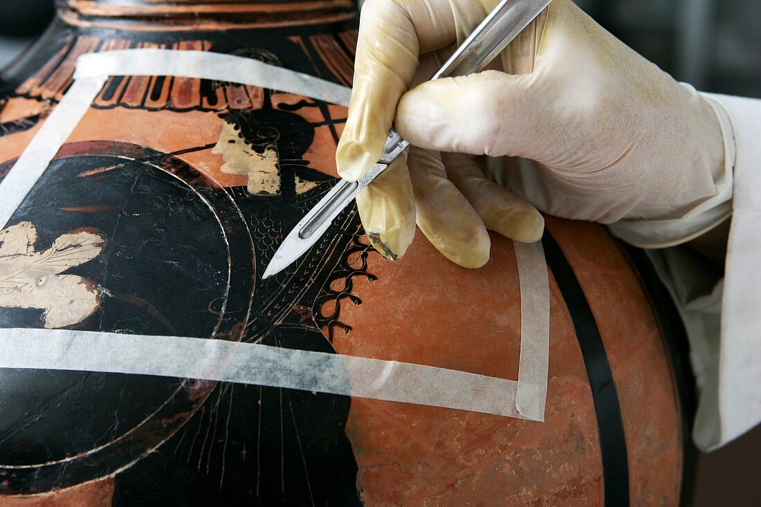 Greek vase restoration