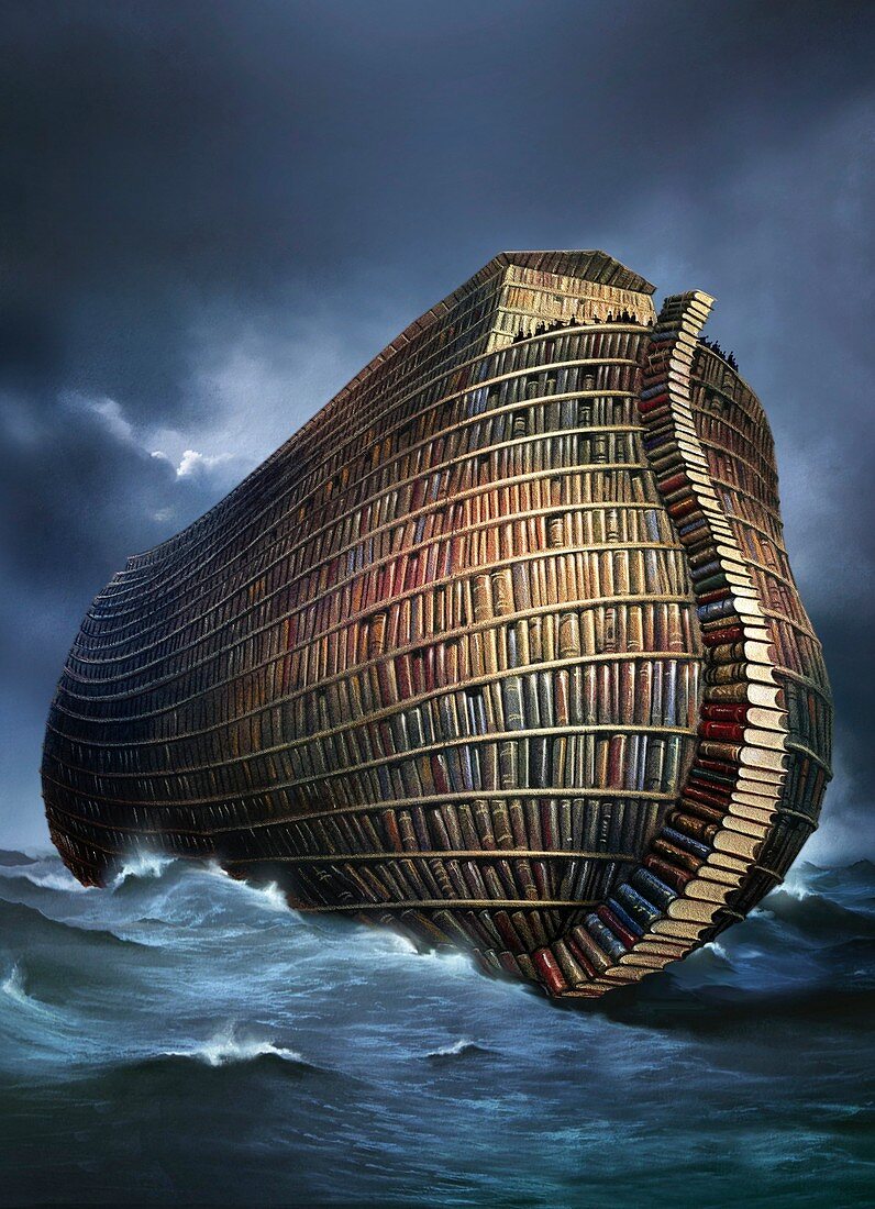 Literary ark,conceptual artwork