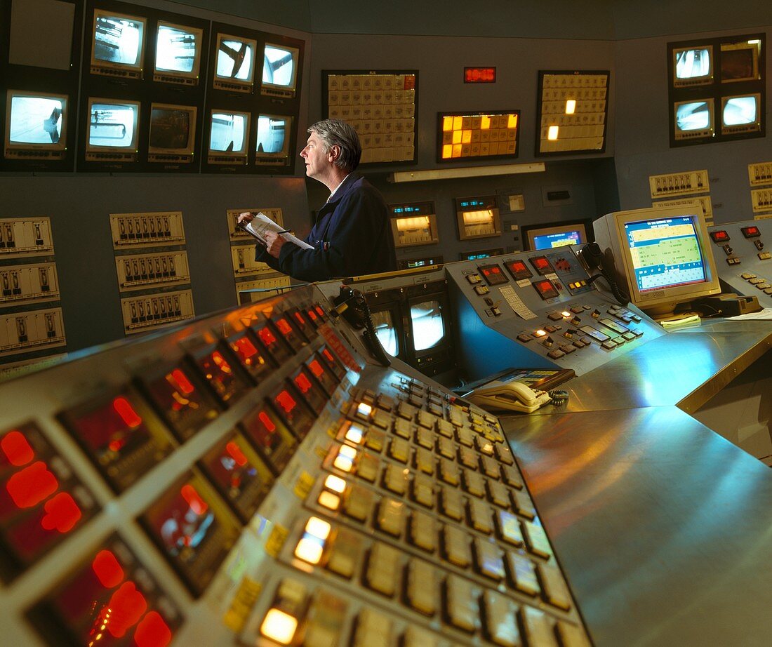 Control Room in a Float Glass Factory