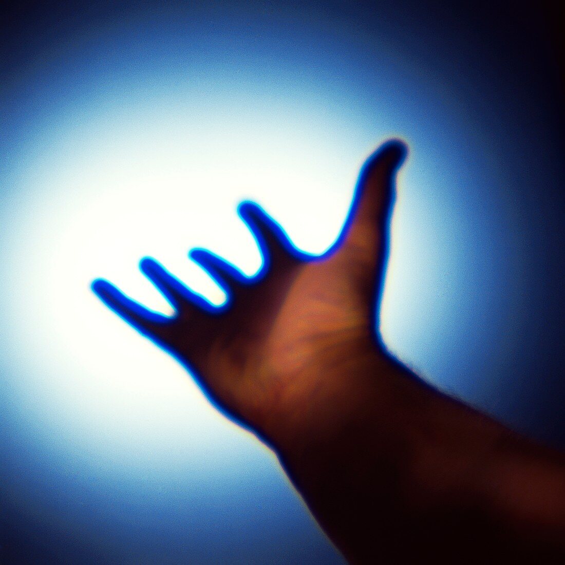 Reaching out,conceptual image