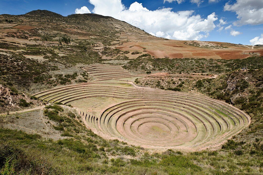 Inca agricultural terraces,Moray,Peru