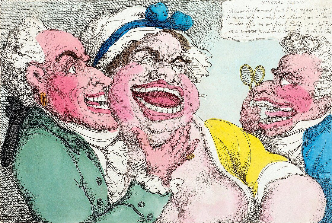 The French dentist,historical artwork