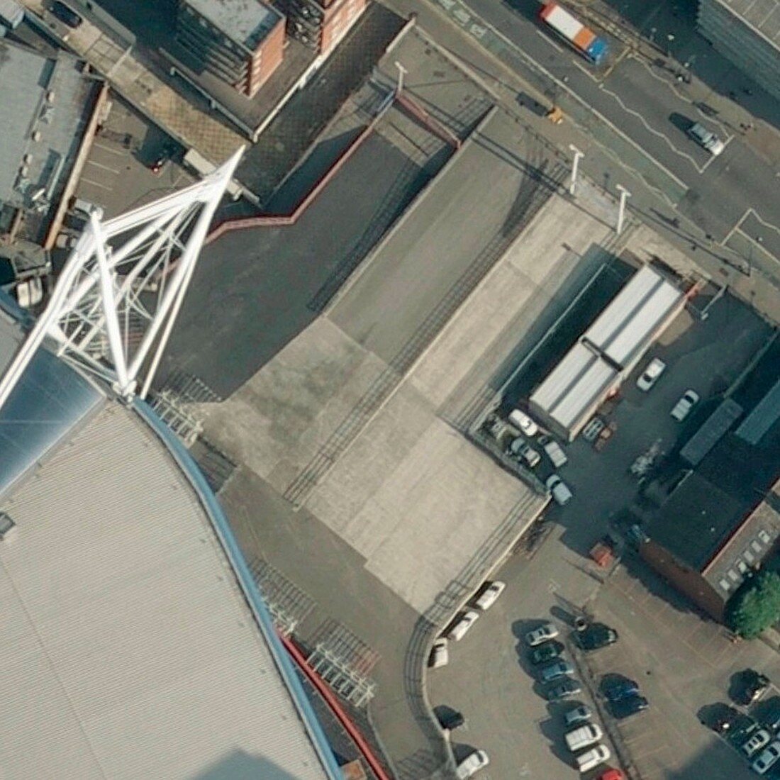 Millennium Stadium car park,aerial view