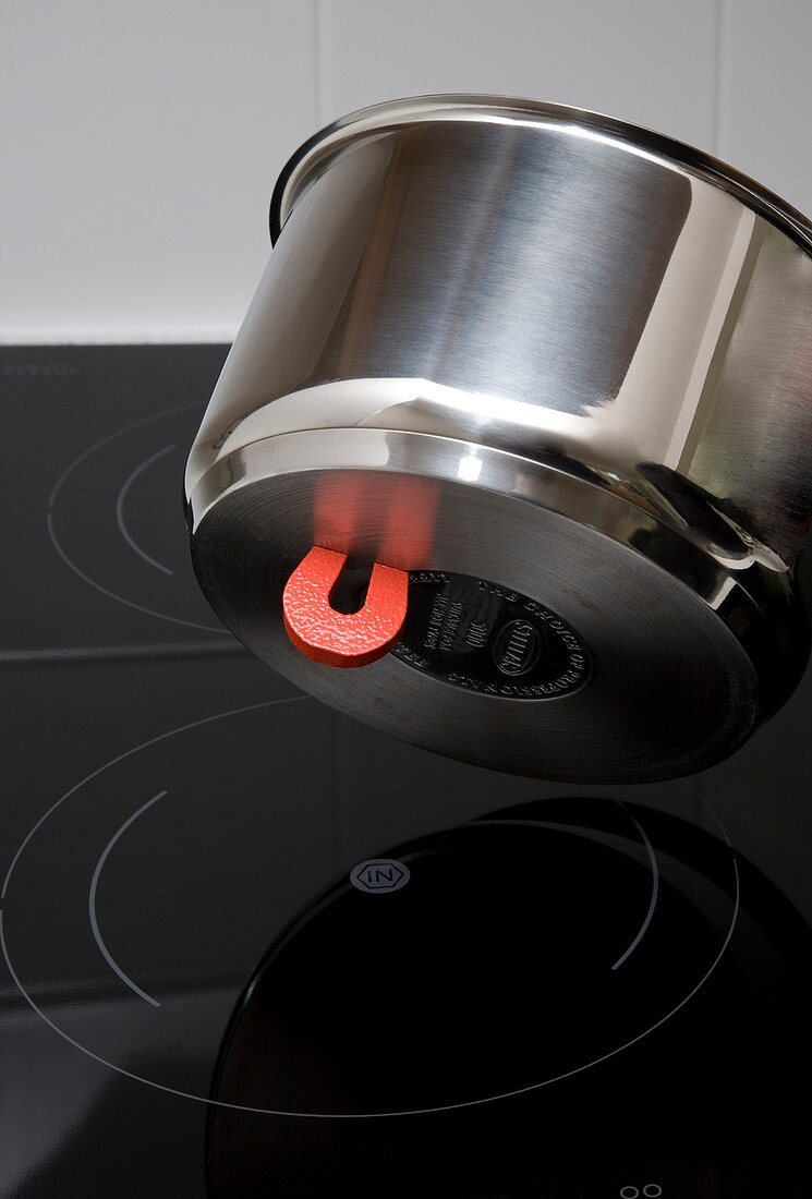 Induction hob magnet test for cookware