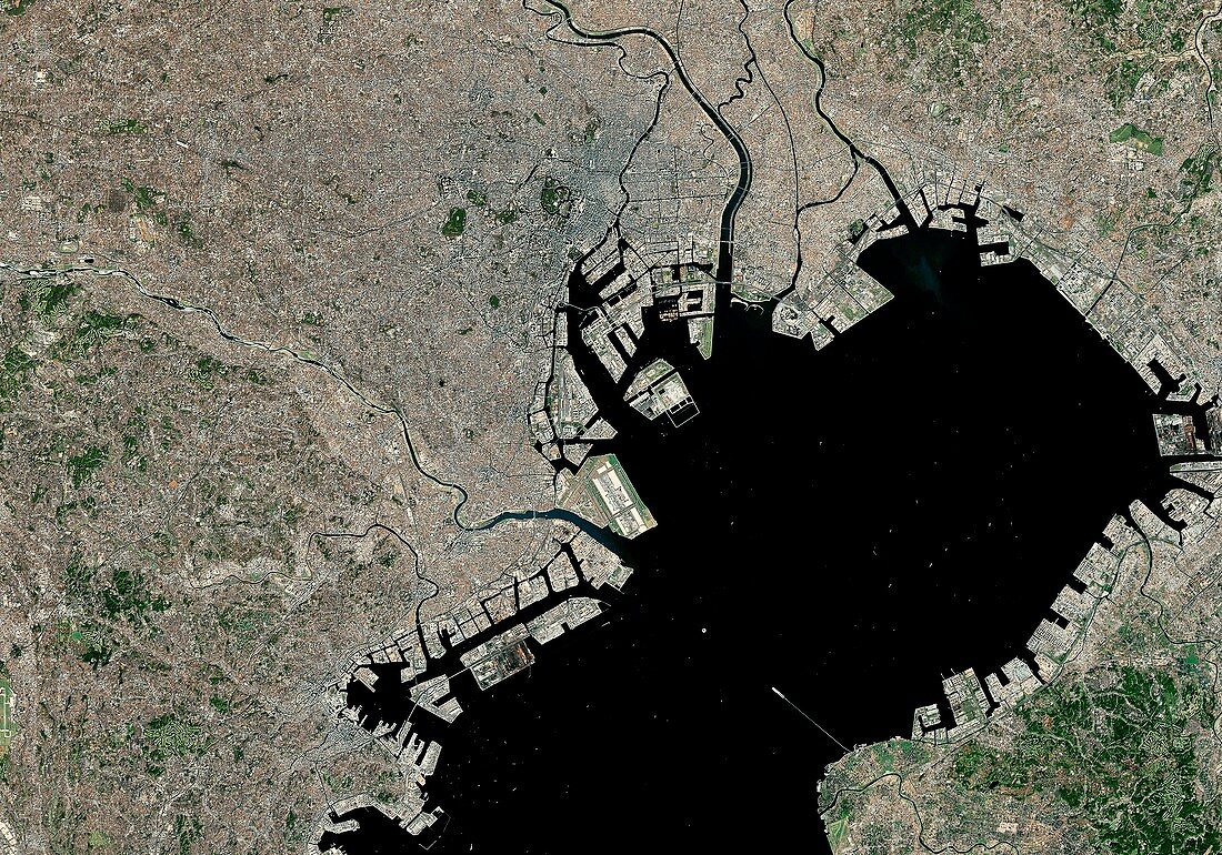 Tokyo,Japan,satellite image