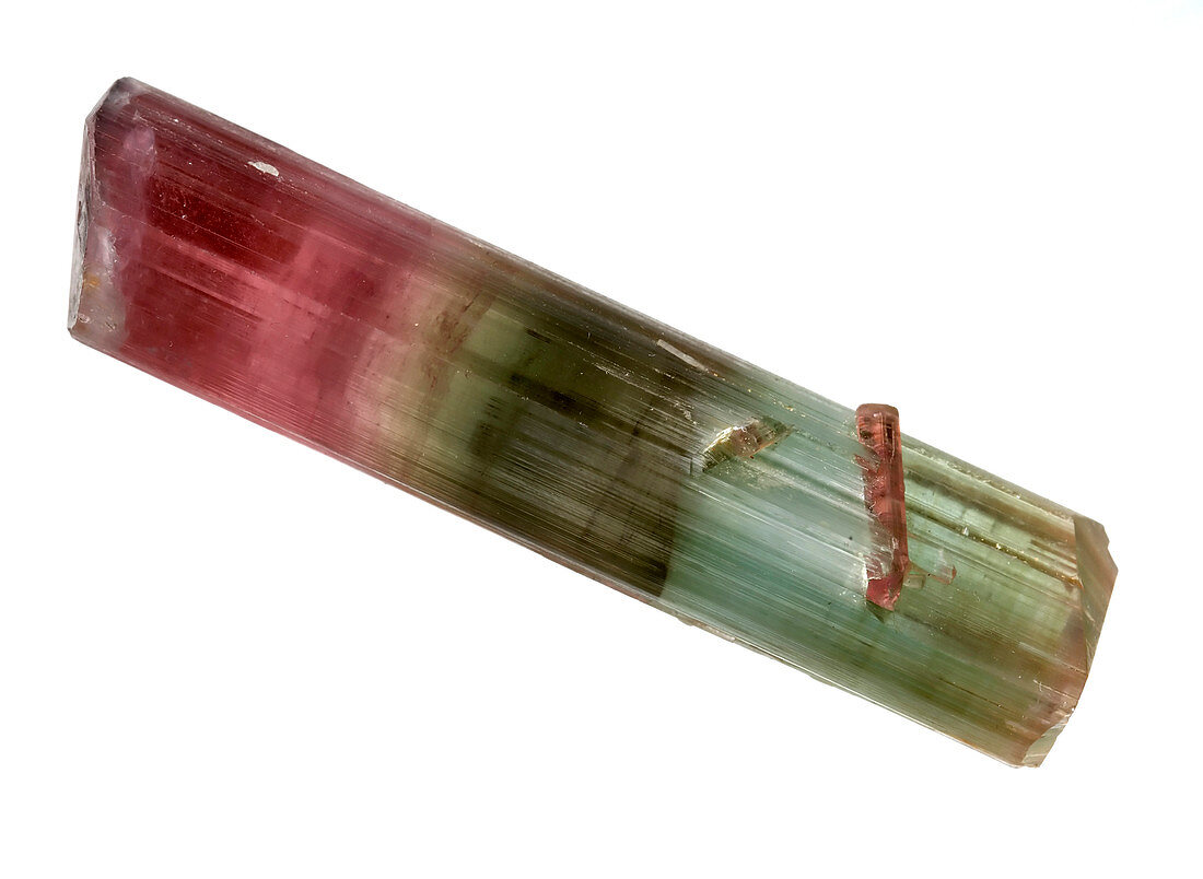 Watermelon tourmaline crystalline stone