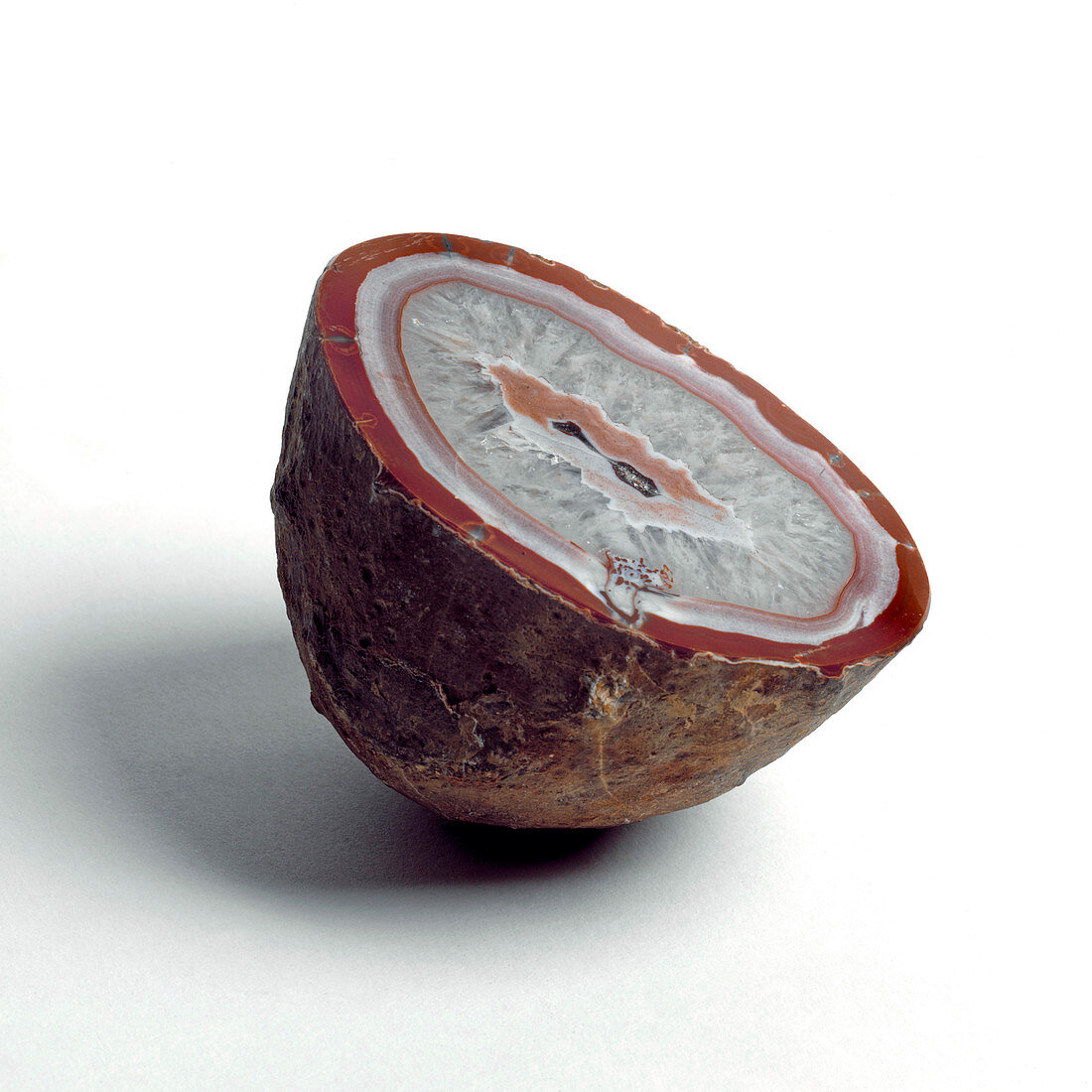 Cross section of jasp agate