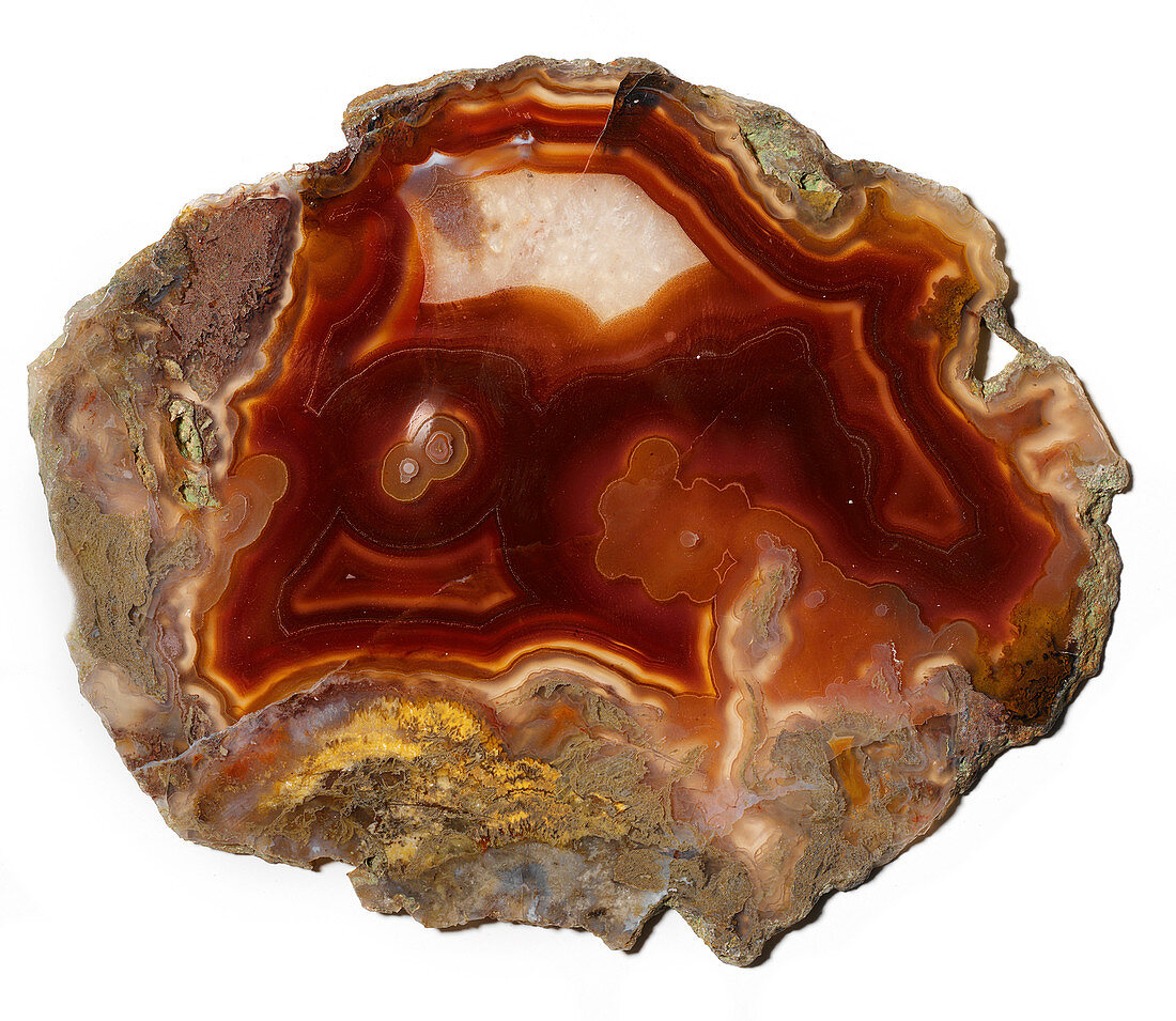 Agate polished stone pattern