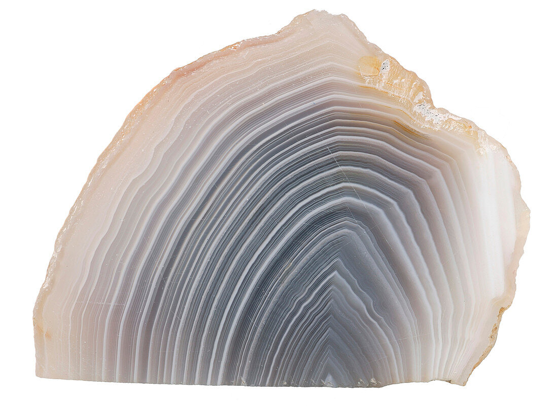 Agate cross section and layers