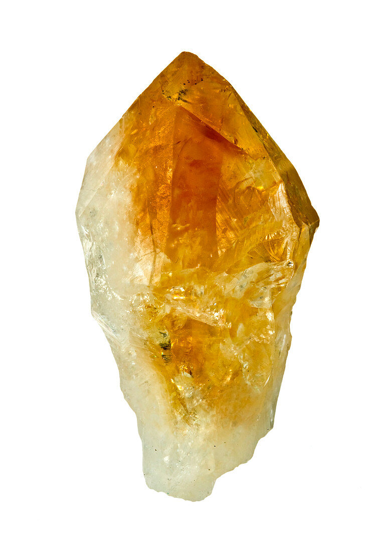 Amber citrine quartz stone