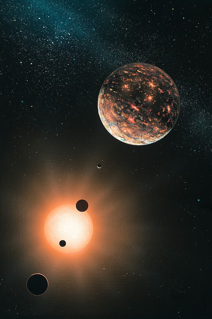 Extrasolar planets,artwork