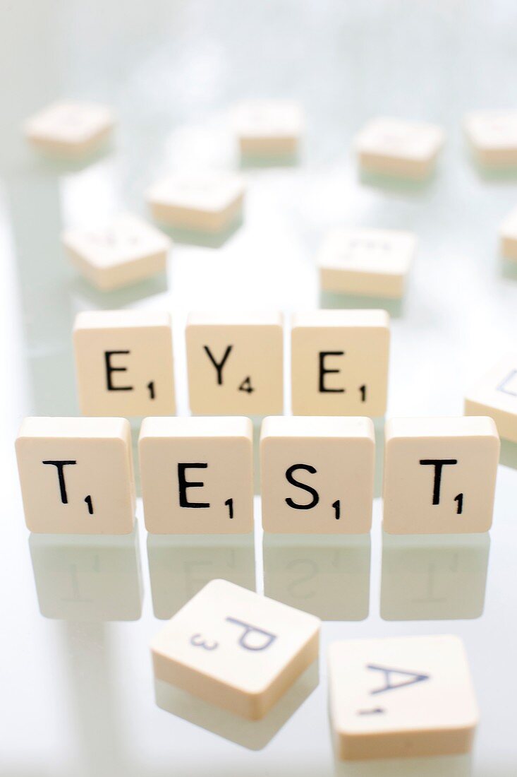 Eye test,conceptual image