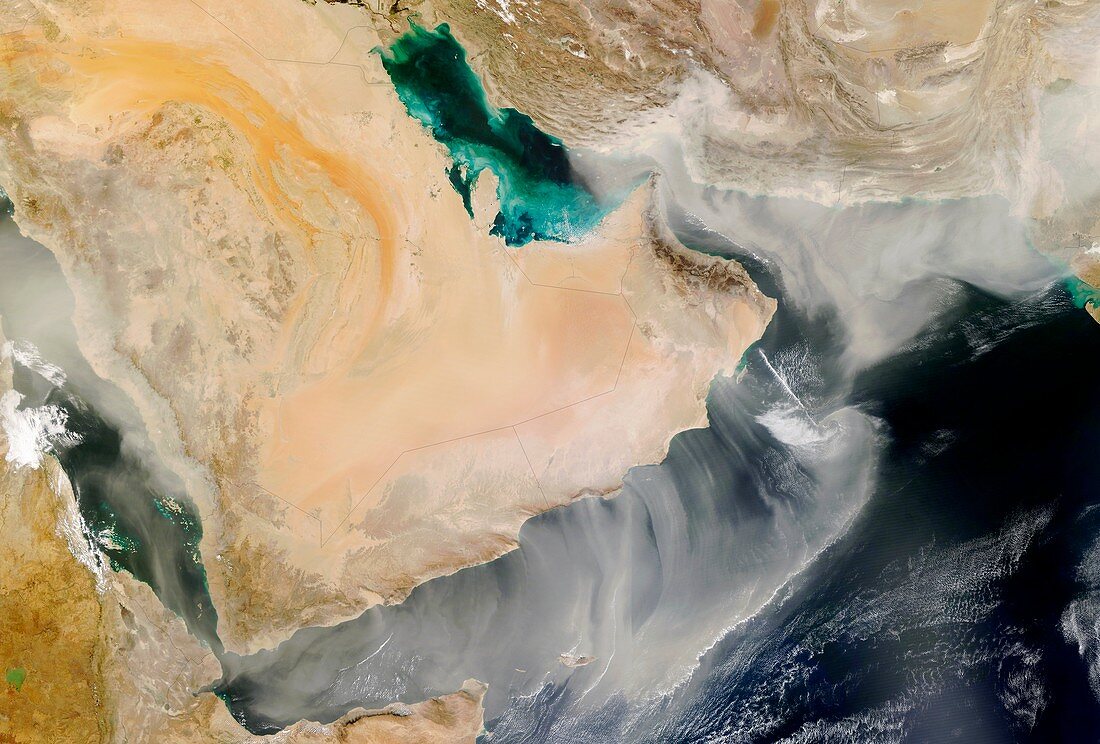 Dust storm over the Arabian Peninsula