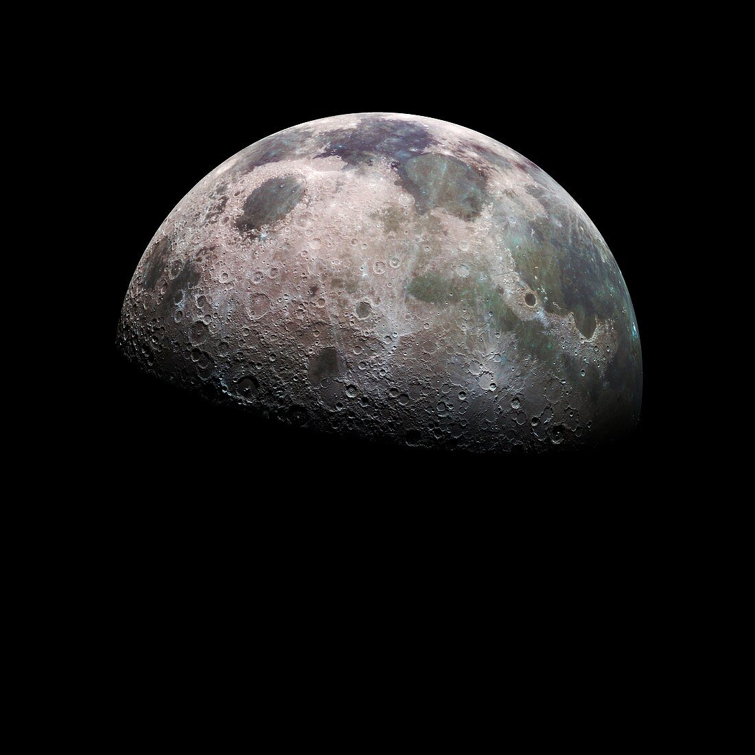 Moon's northern hemisphere,Galileo image