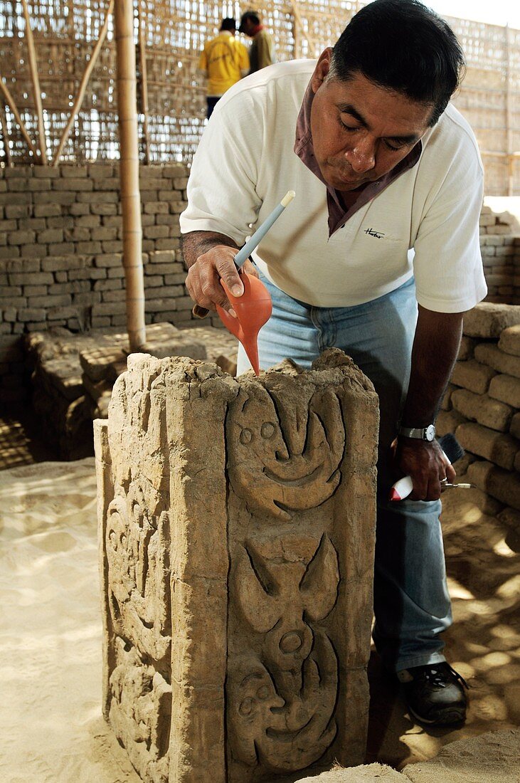 Ancient Peruvian carvings