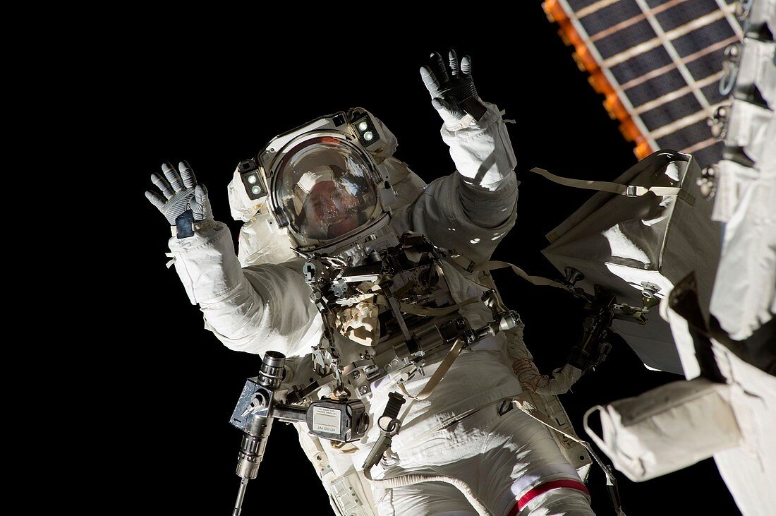 Mission STS-133 space walk