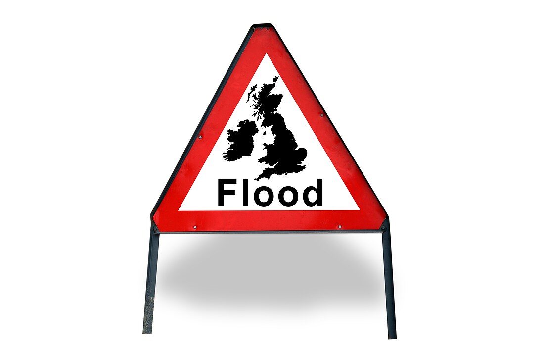 Flooding risks,conceptual image