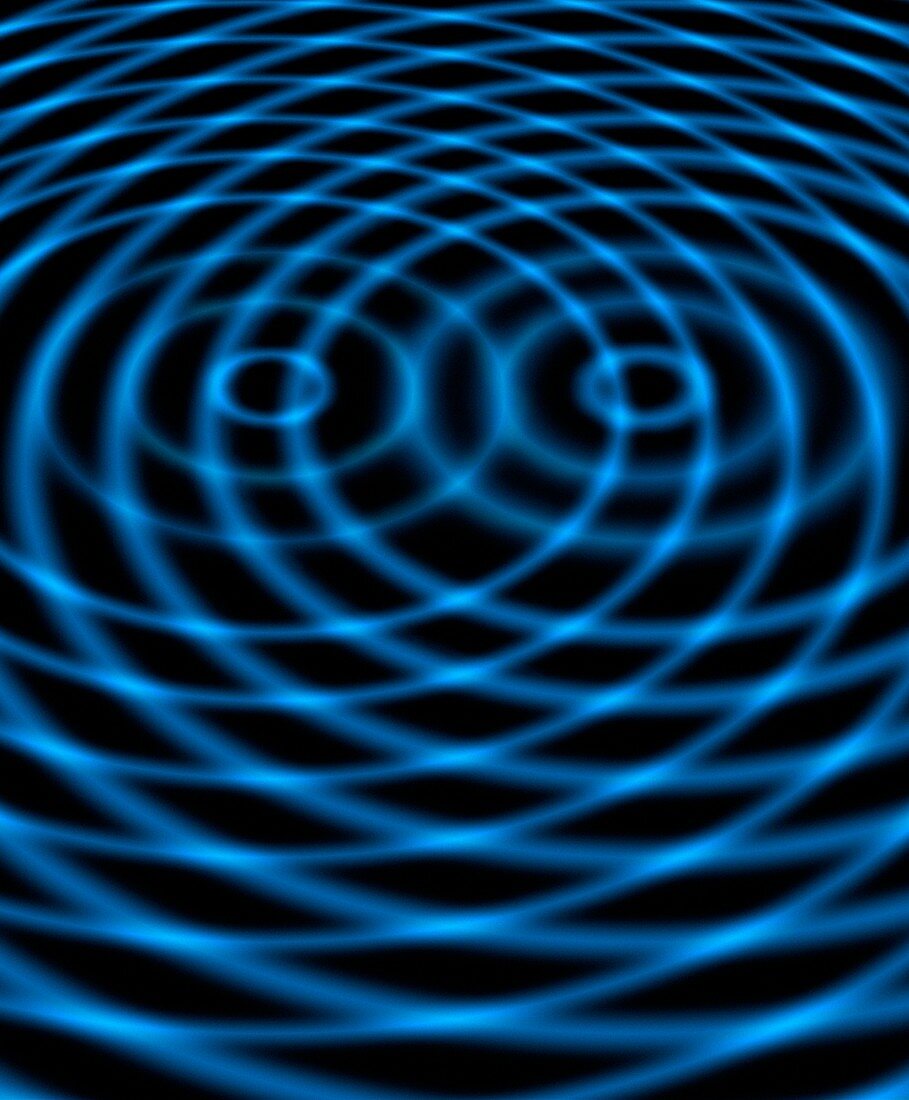 Wave interference patterns,artwork