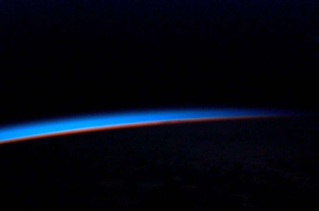 Earth's horizon from space