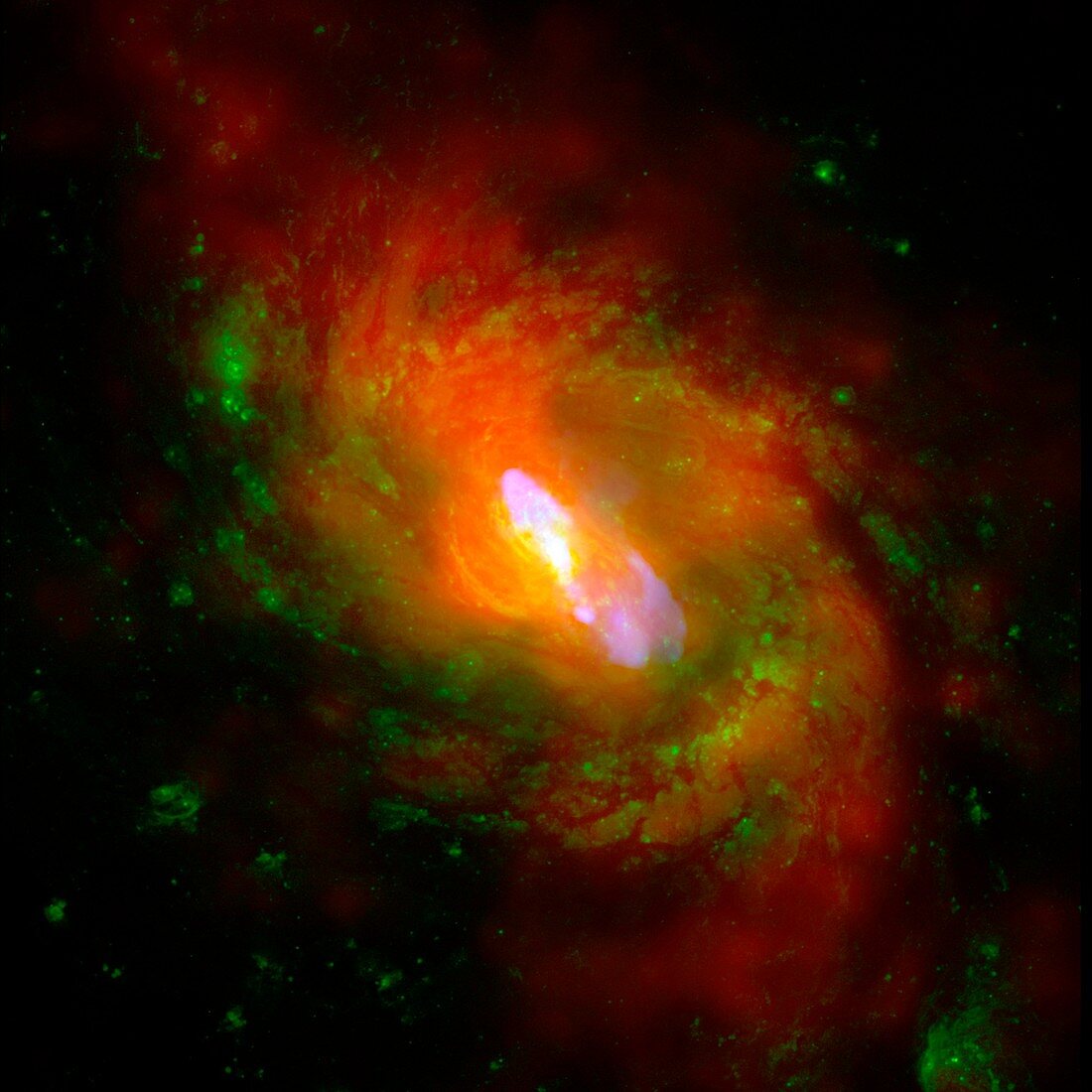 NGC 1068 galaxy,composite image