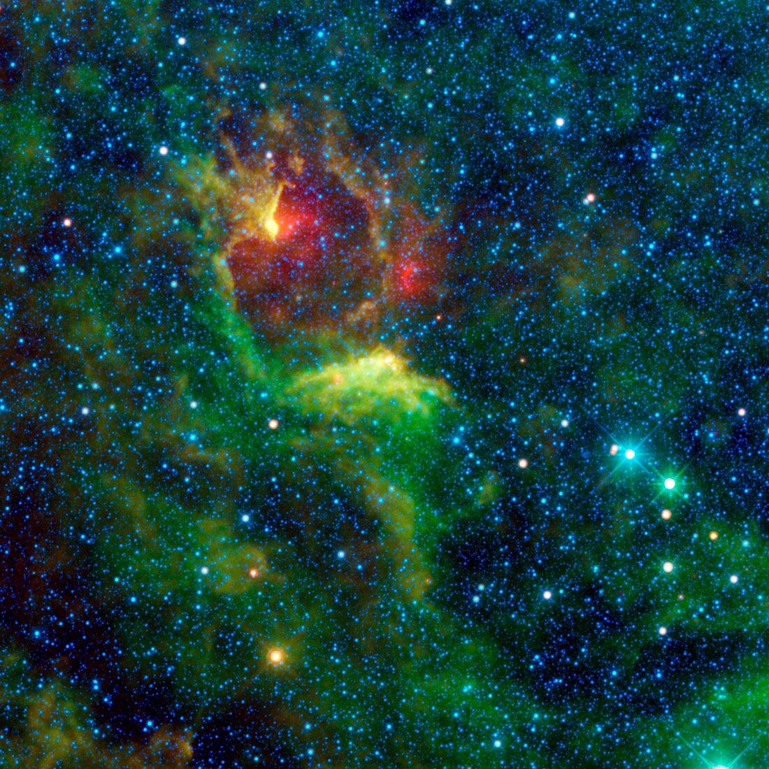 IRAS 12116-6001 nebula,infrared image