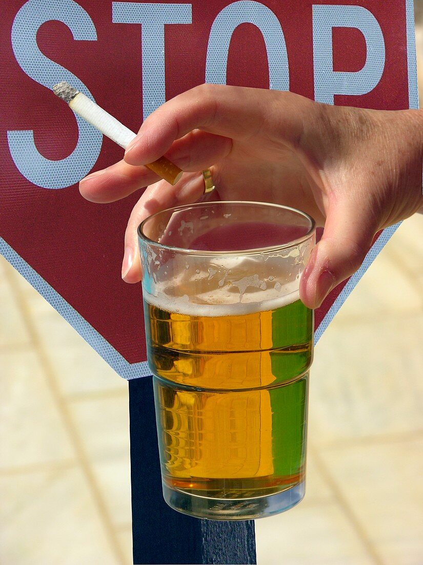 Stopping smoking and drinking