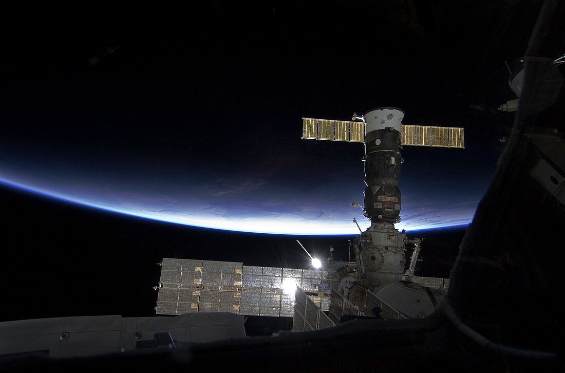 Sunrise over the ISS