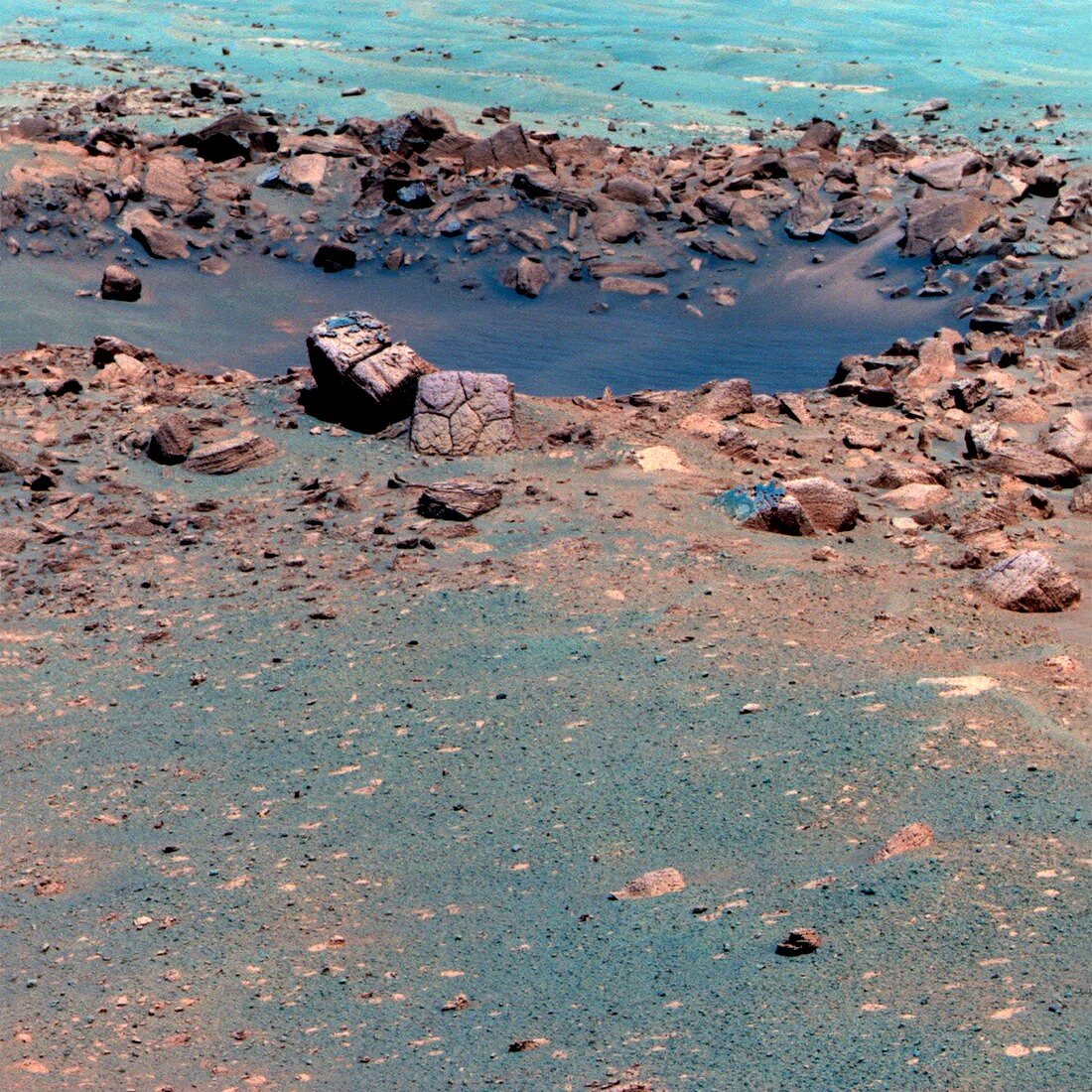 Concepcion crater,Mars