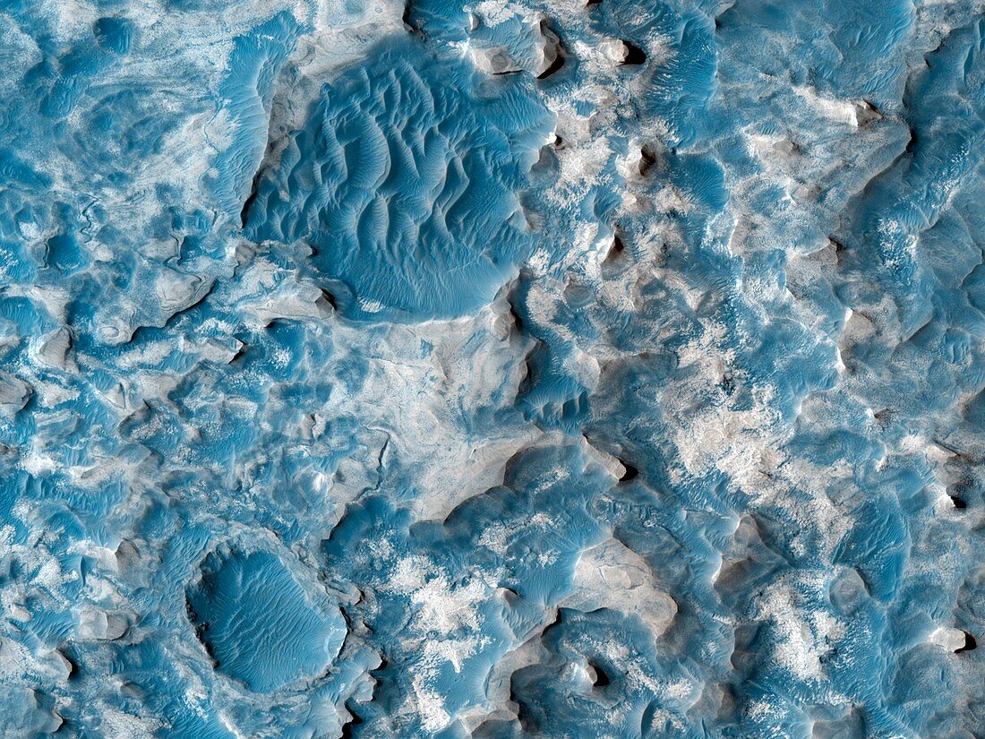Haematite on Mars,satellite image