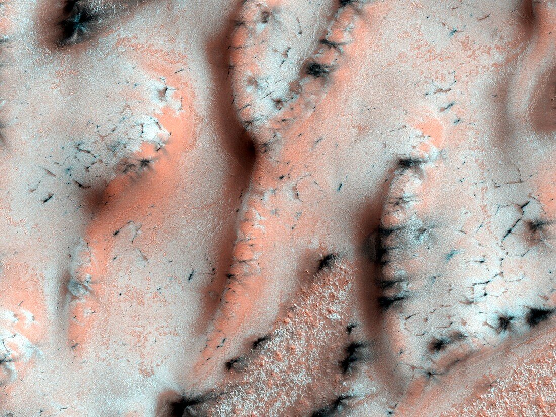 Frozen Mars,satellite image