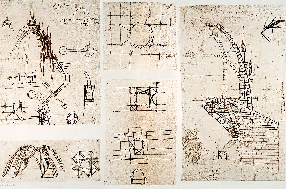 Leonardo's designs for Milan Cathedral