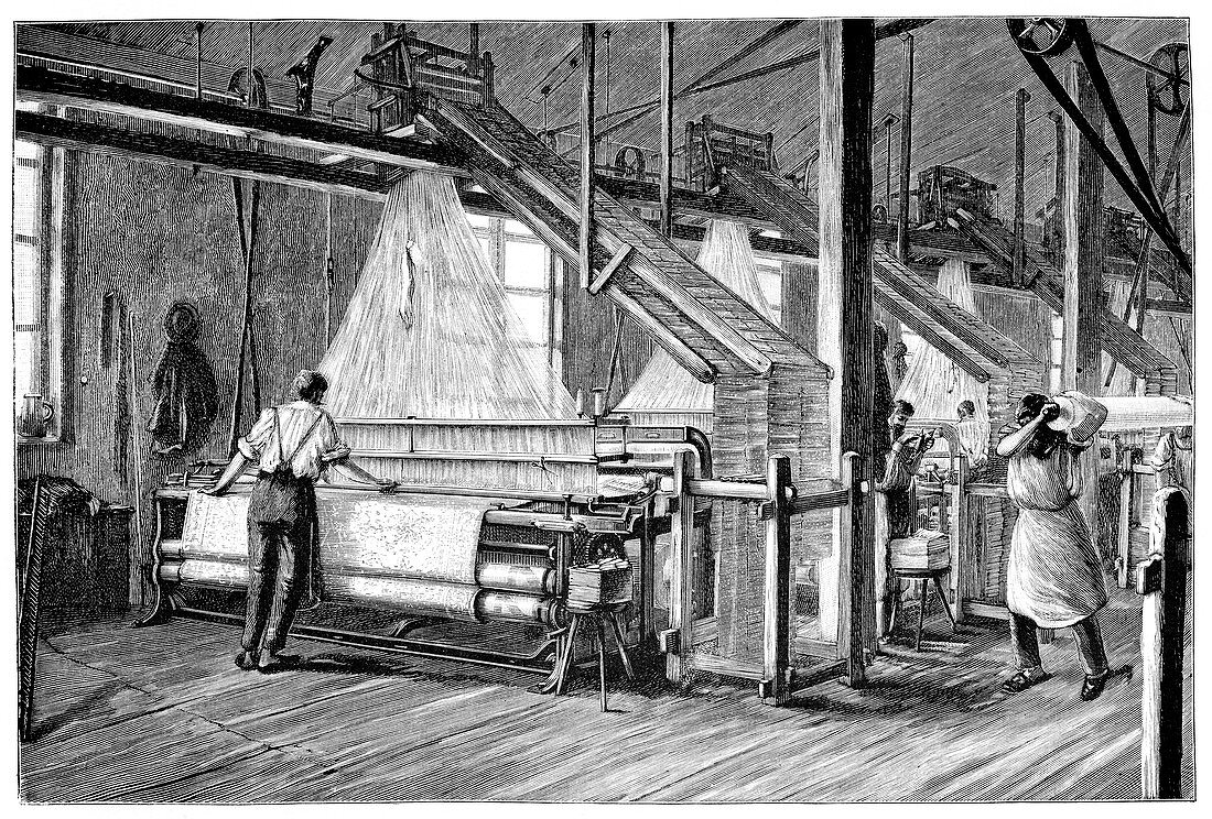 Jacquard loom,19th century