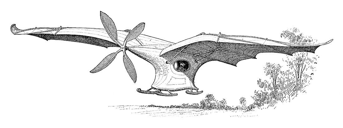 Ader's flying machine,19th century