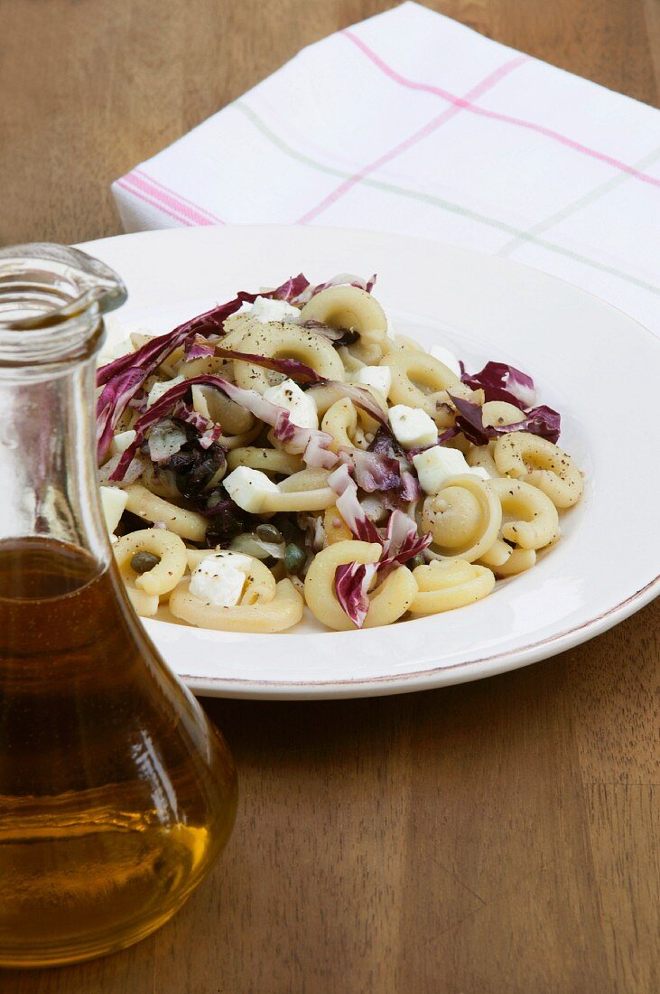 Gnocchette with radicchio and capers