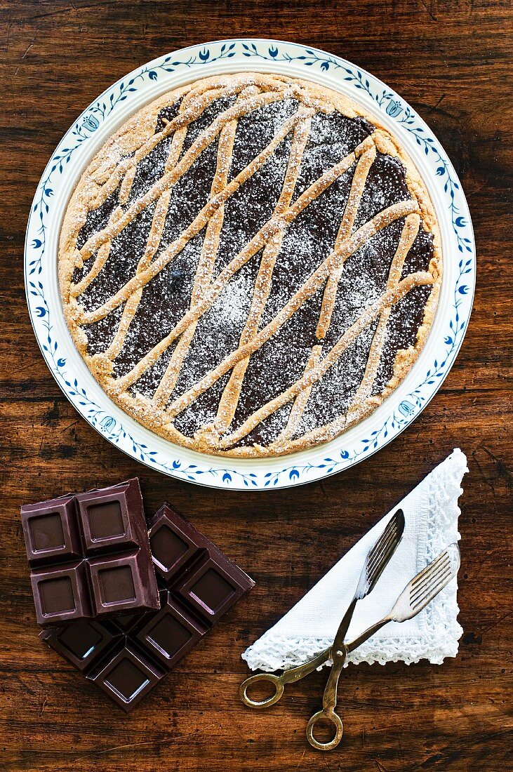 Crostata al cioccolato (Italian chocolate cake)