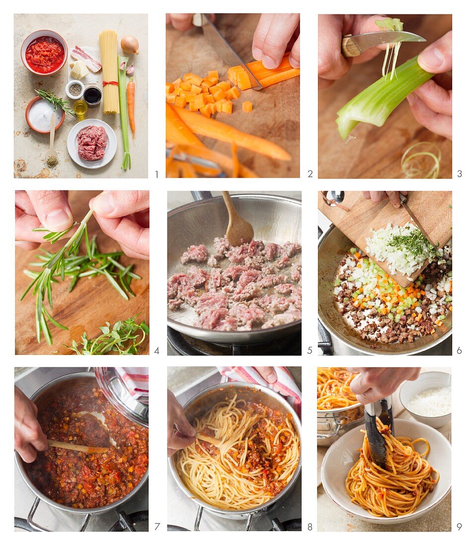 Spaghetti Bolognese zubereiten
